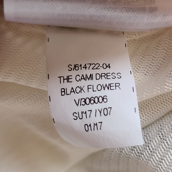 Woman's Spaghetti Strap Sun Dress, Size: Medium Color: Black & White - Picture 7 of 12